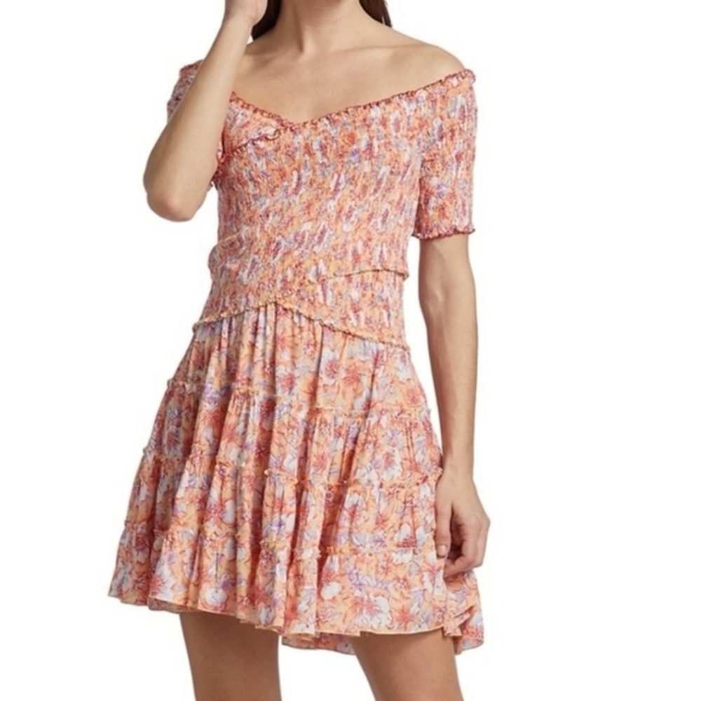 Poupette St. Barth Floral Smocked Dress
